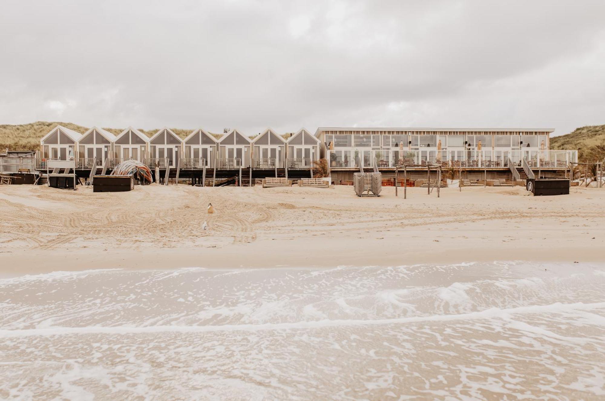 Strandhuisjes Zoomers Aan Zee Castricum Buitenkant foto